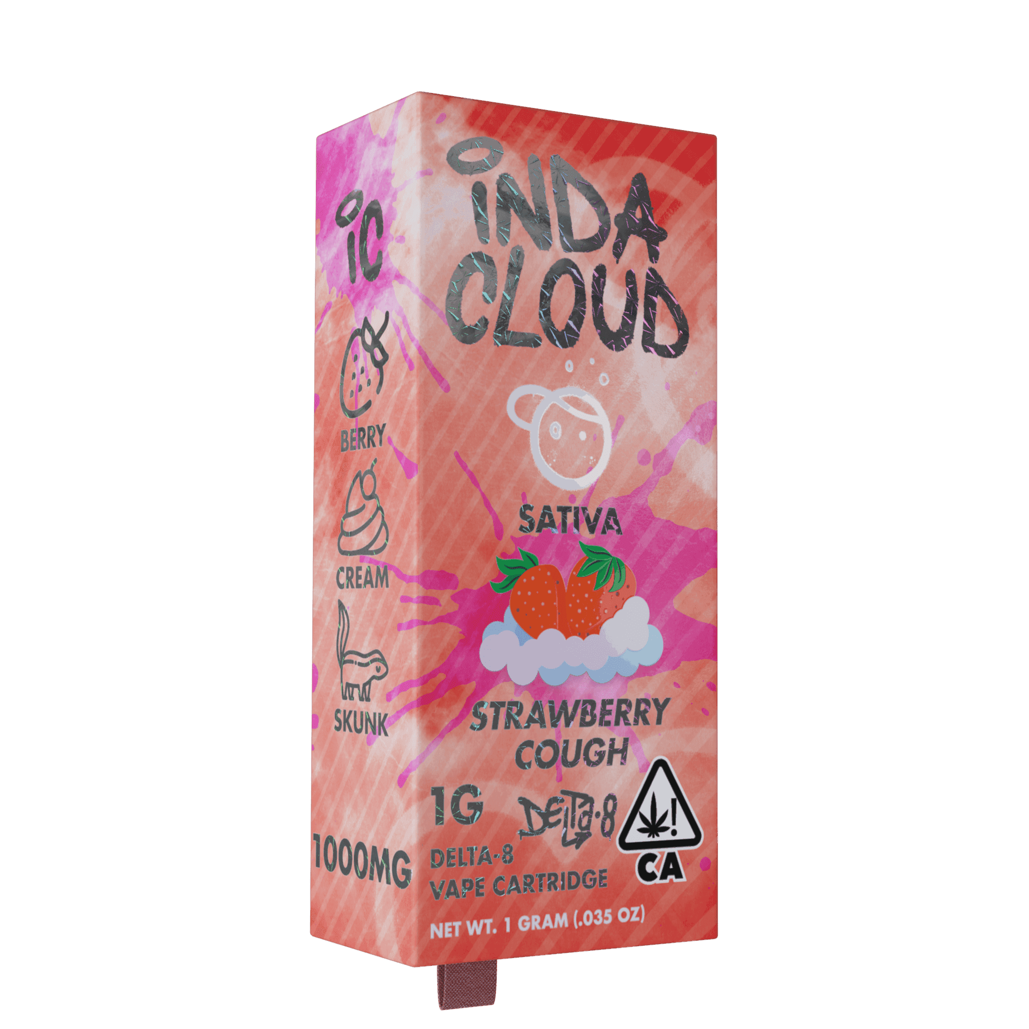 Strawberry Cough 1G Delta 8 Vape Cartridge - Image 2