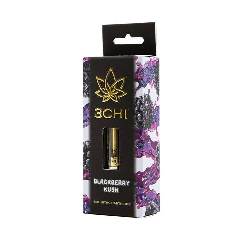 3Chi Delta 8 Vape Cartridge | Blackberry Kush - Image 1